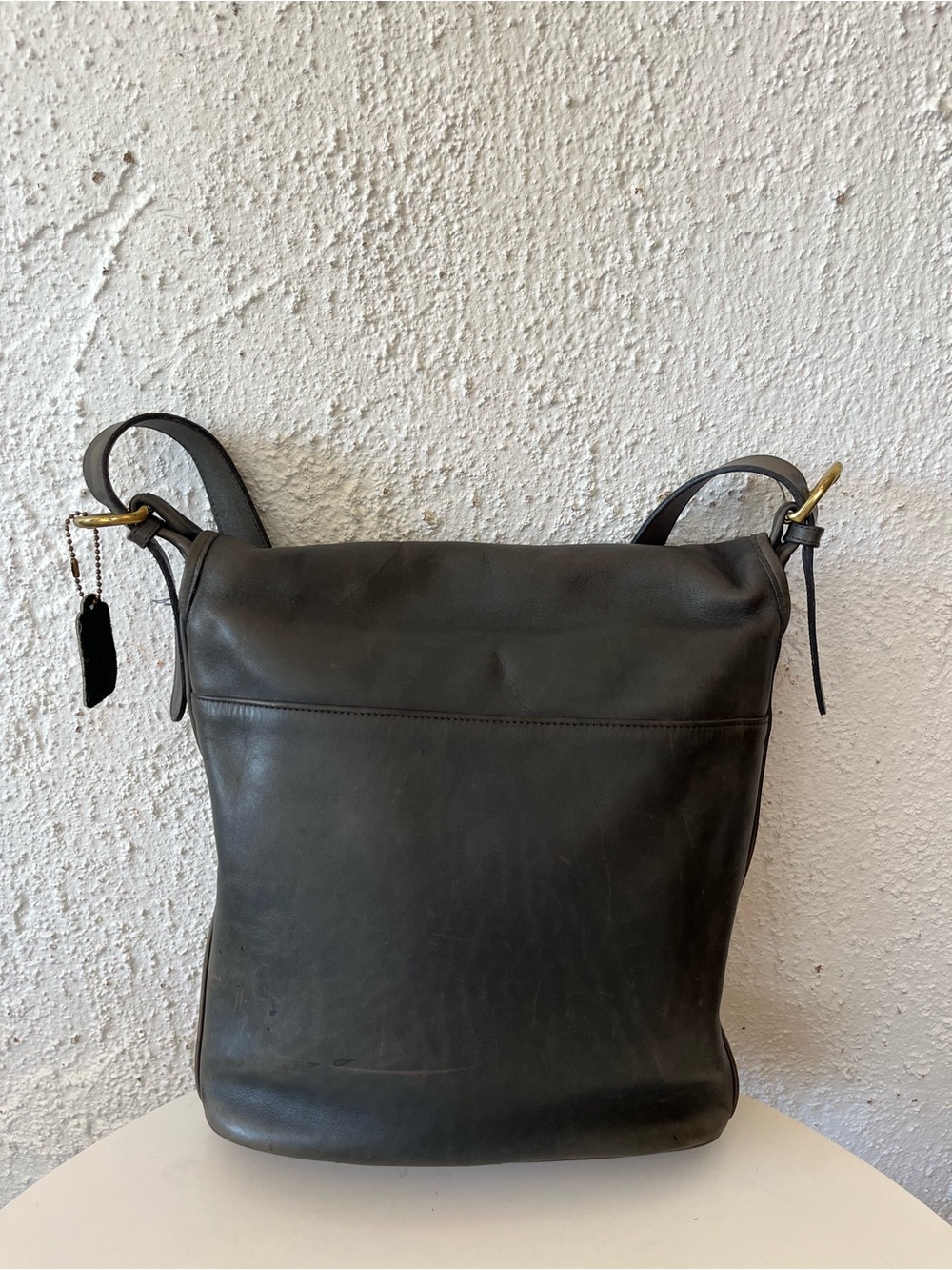 Vintage COACH Whitney 4415 blue / gray flap bag - Picture 5 of 15